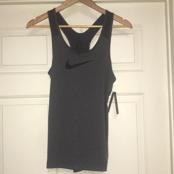 DEAL: Nike Pro Gray NWT Dri-fit Tank Top Runner - Picture 3 of 5